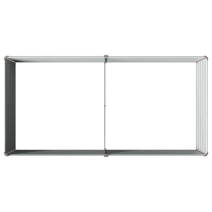 Verhoogd Tuinbed Grijs 160 x 80 x 55 cm koudgewalst staal