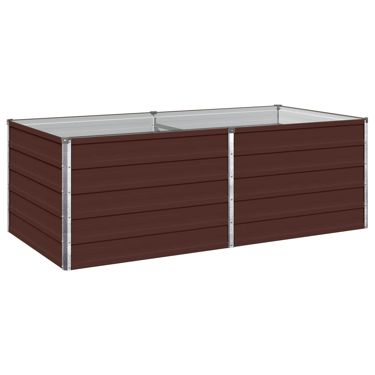 Verhoogd Tuinbed Bruin 160 x 80 x 55 cm koudgewalst staal