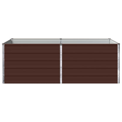 Verhoogd Tuinbed Bruin 160 x 80 x 55 cm koudgewalst staal