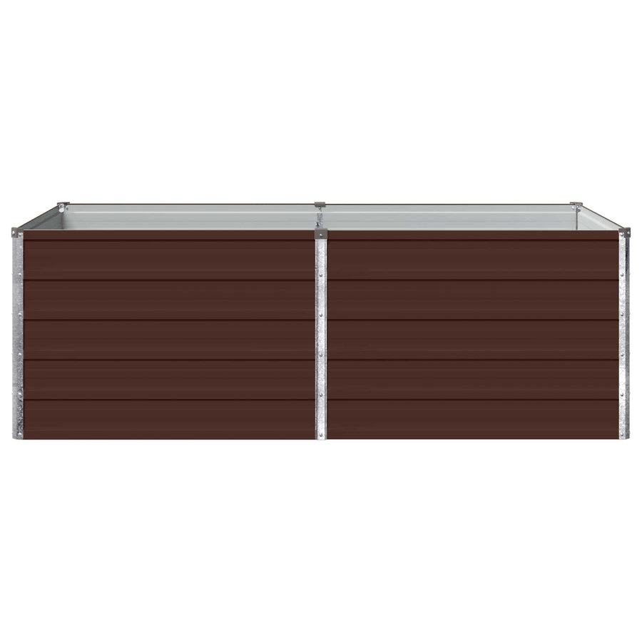 Verhoogd Tuinbed Bruin 160 x 80 x 55 cm koudgewalst staal