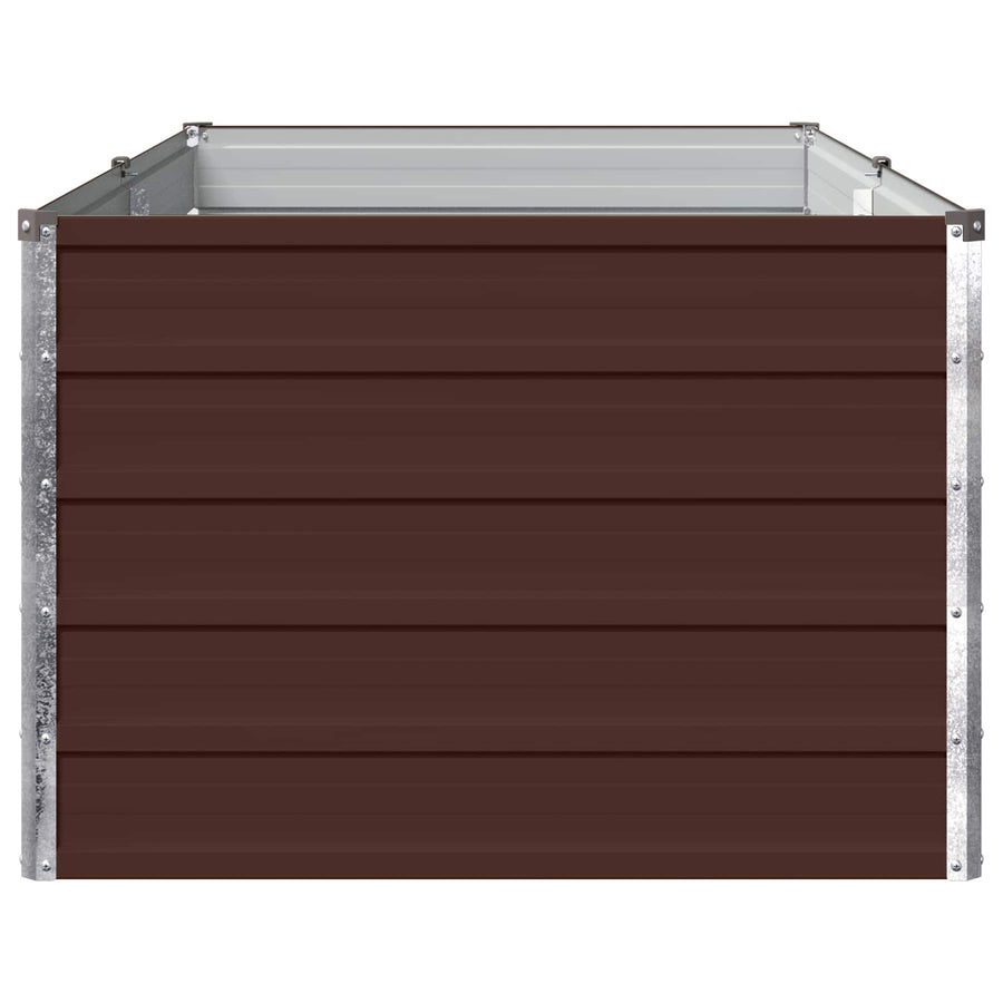 Verhoogd Tuinbed Bruin 160 x 80 x 55 cm koudgewalst staal