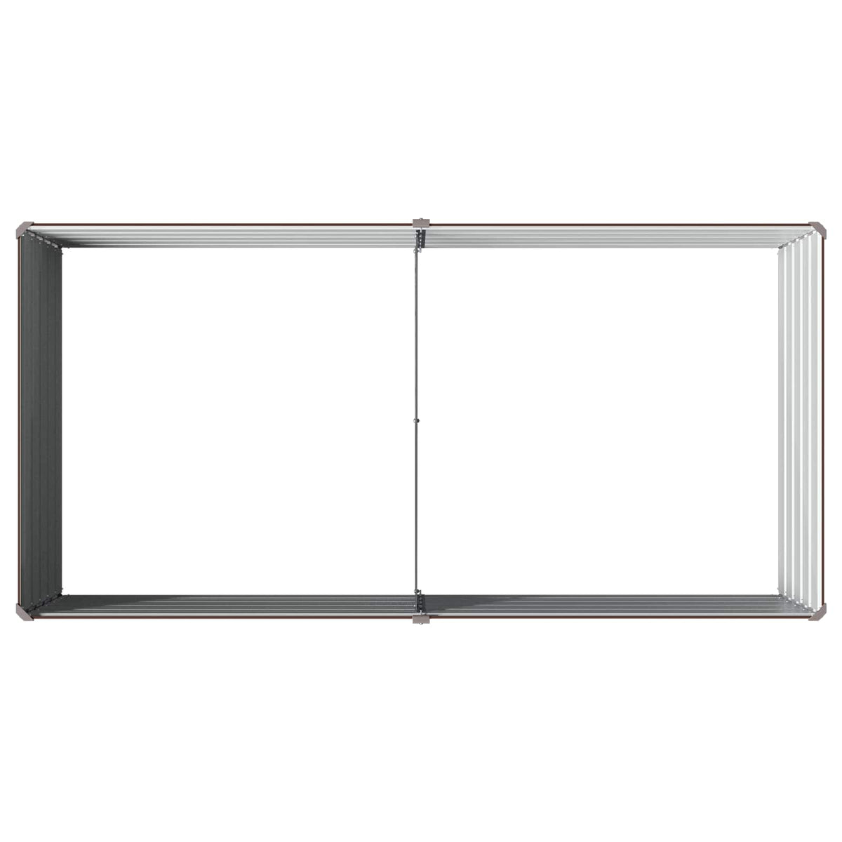 Verhoogd Tuinbed Bruin 160 x 80 x 55 cm koudgewalst staal