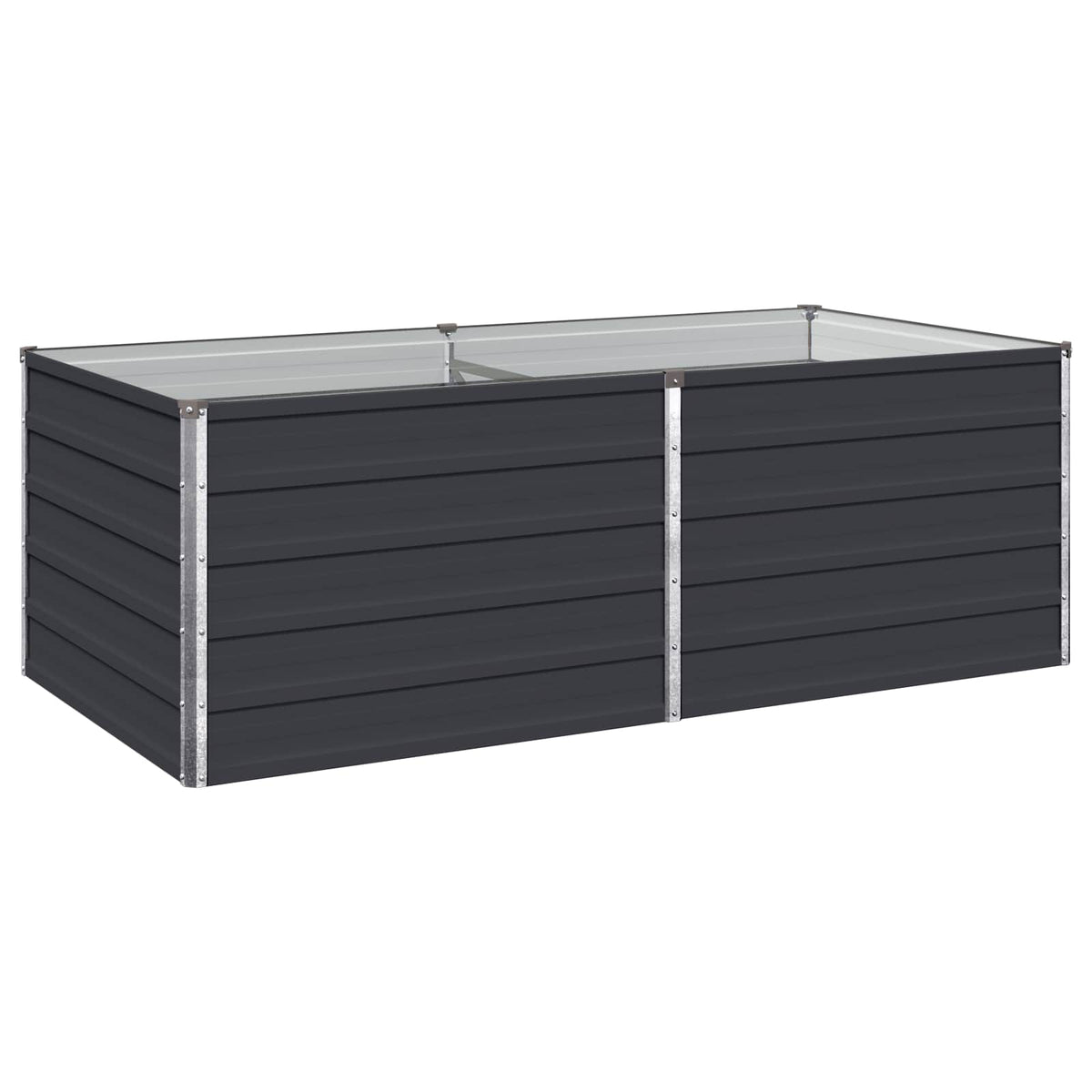 Verhoogd Tuinbed Antracietkleurig 160 x 80 x 55 cm