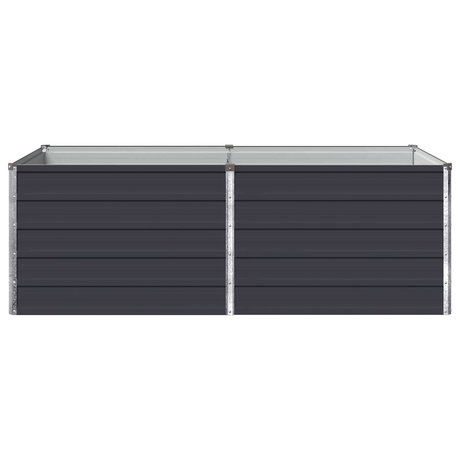 Verhoogd Tuinbed Antracietkleurig 160 x 80 x 55 cm