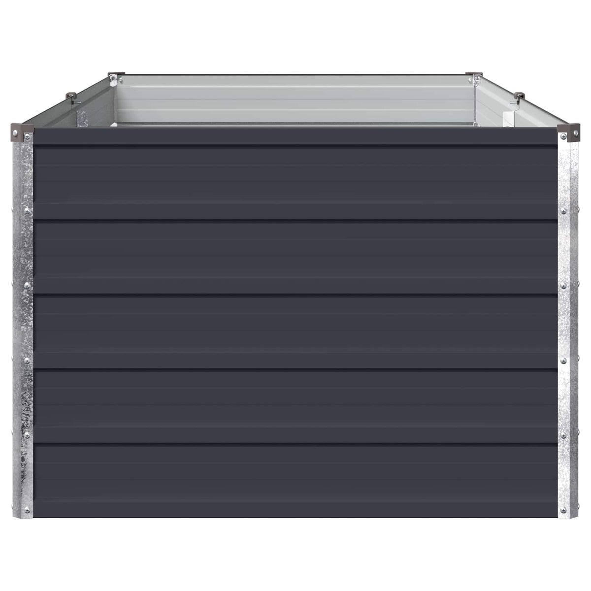 Verhoogd Tuinbed Antracietkleurig 160 x 80 x 55 cm