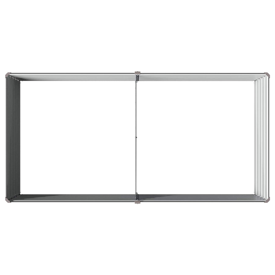 Verhoogd Tuinbed Antracietkleurig 160 x 80 x 55 cm