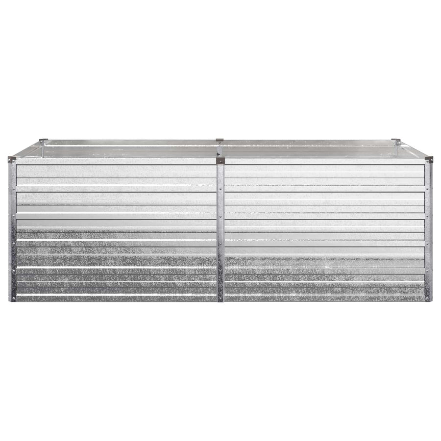 Verhoogd Tuinbed Zilverkleurig 160 x 80 x 55 cm gegalvaniseerd