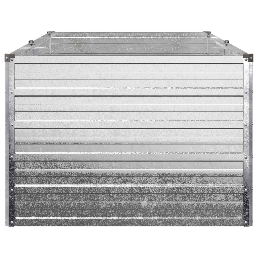 Verhoogd Tuinbed Zilverkleurig 160 x 80 x 55 cm gegalvaniseerd