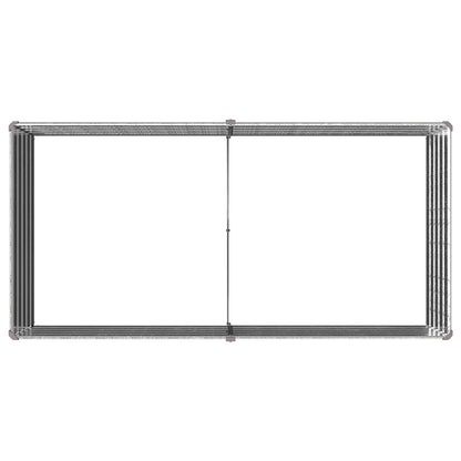 Verhoogd Tuinbed Zilverkleurig 160 x 80 x 55 cm gegalvaniseerd