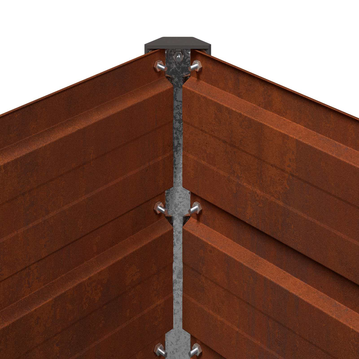 Verhoogd Tuinbed Roestig 160 x 80 x 55 cm corton