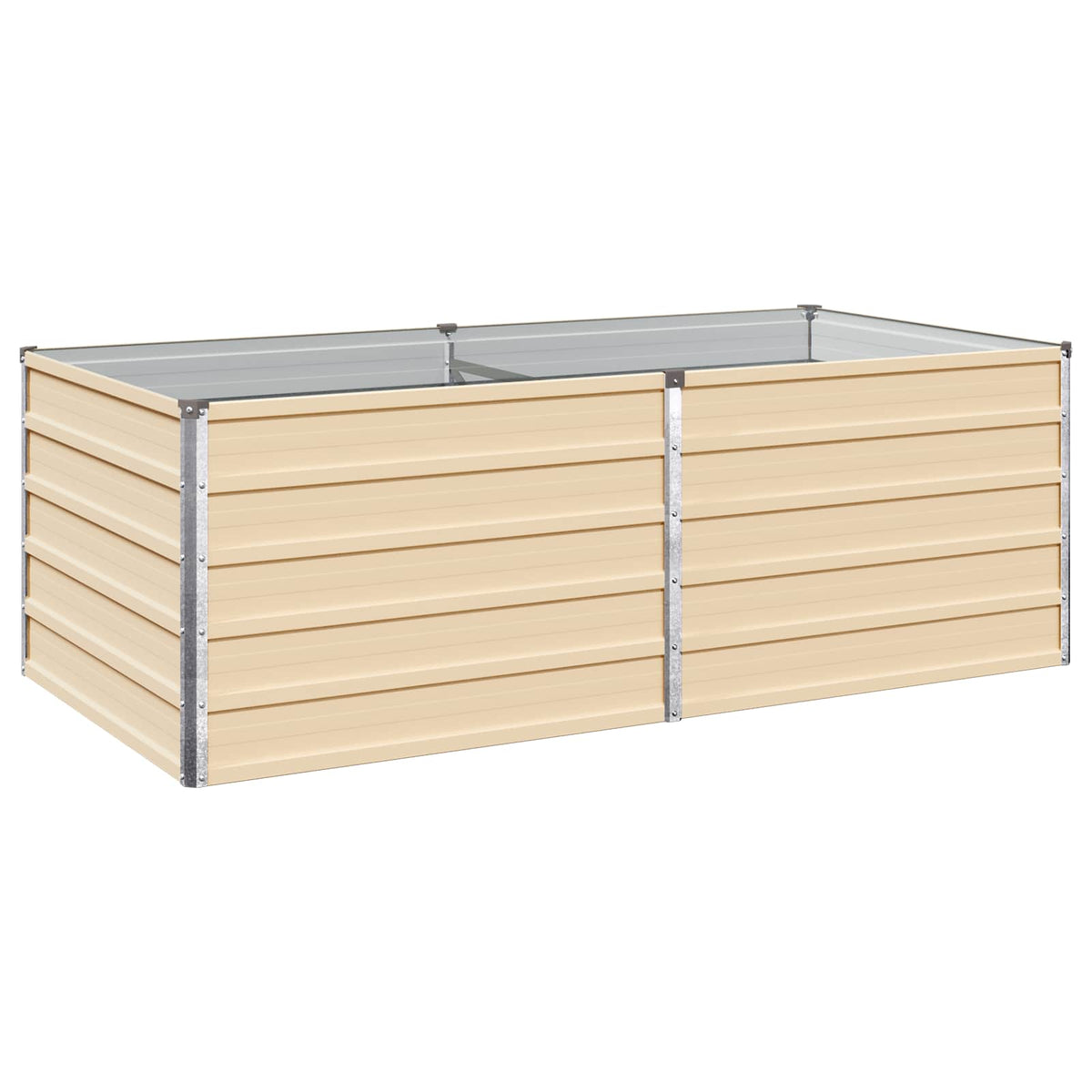 Verhoogd Tuinbed Ivoor 160 x 80 x 55 cm koudgewalst staal