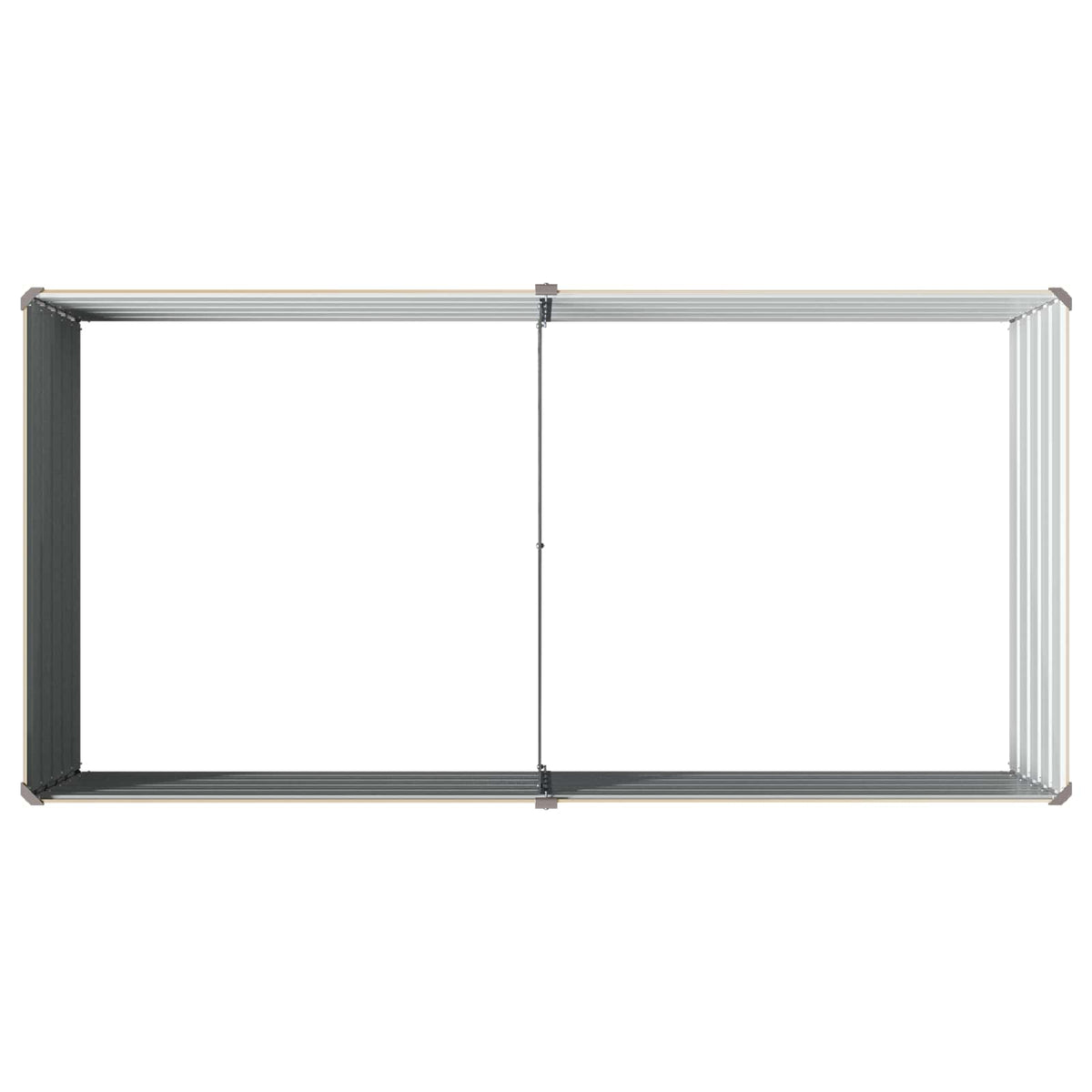 Verhoogd Tuinbed Ivoor 160 x 80 x 55 cm koudgewalst staal