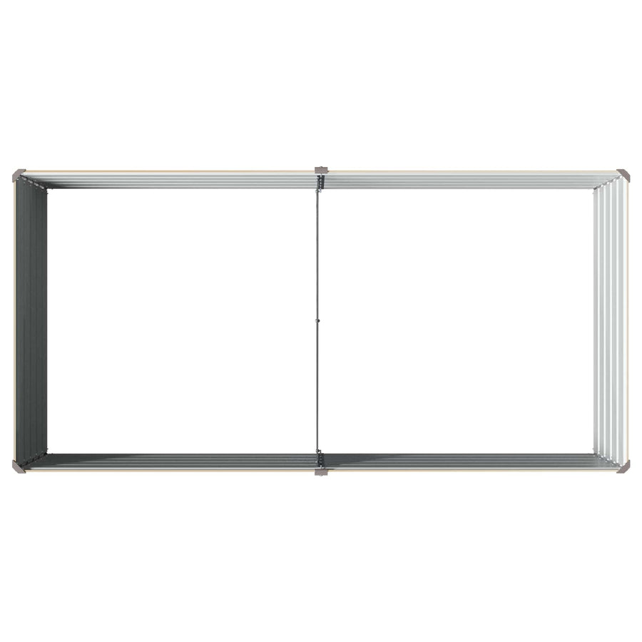 Verhoogd Tuinbed Ivoor 160 x 80 x 55 cm koudgewalst staal