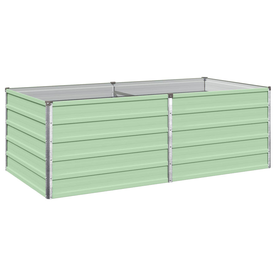 Verhoogd Tuinbed Pastelgroen 160 x 80 x 55 cm koudgewalst staal