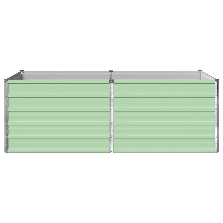 Verhoogd Tuinbed Pastelgroen 160 x 80 x 55 cm koudgewalst staal