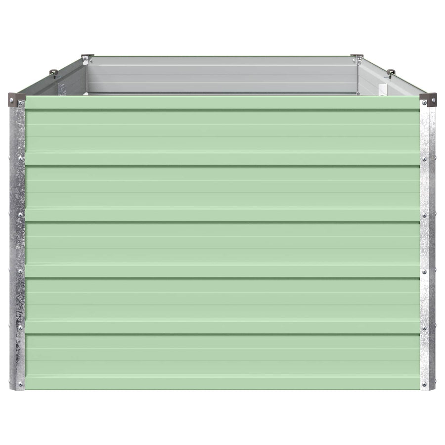 Verhoogd Tuinbed Pastelgroen 160 x 80 x 55 cm koudgewalst staal