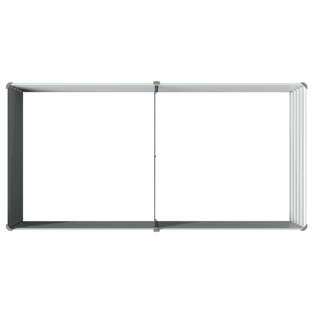 Verhoogd Tuinbed Pastelgroen 160 x 80 x 55 cm koudgewalst staal