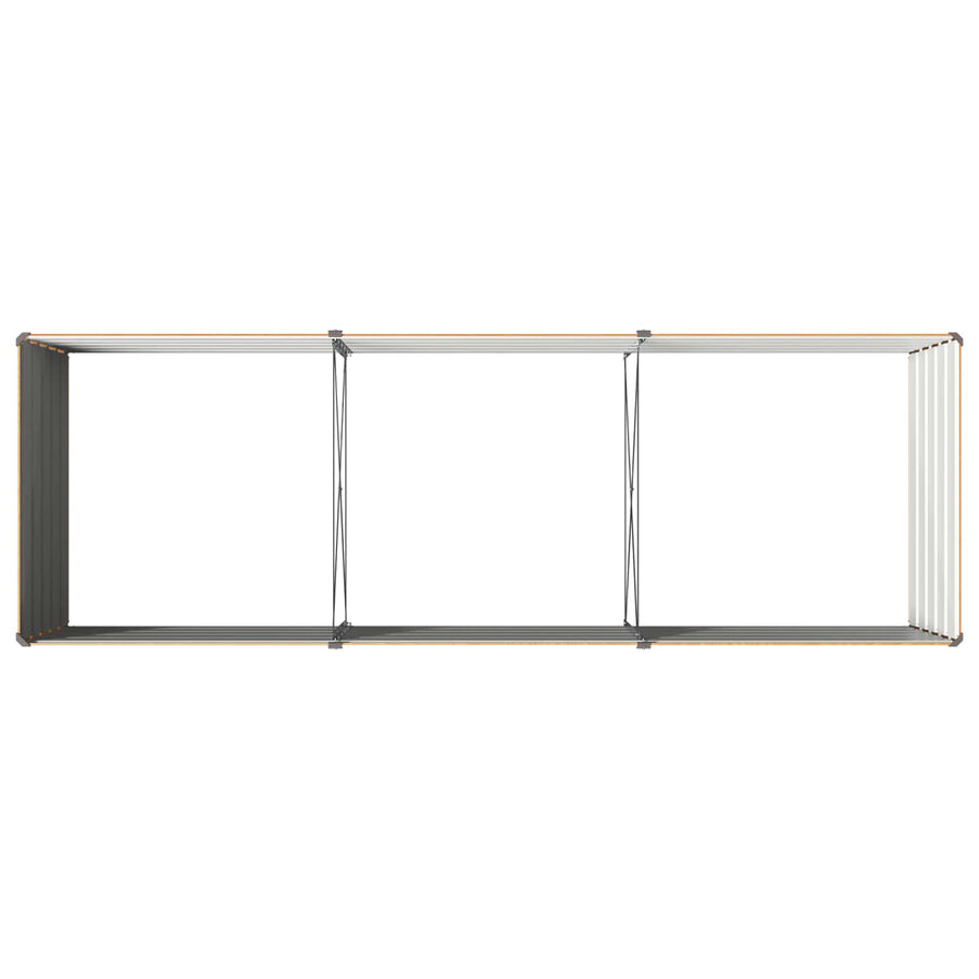 Verhoogd Tuinbed Naturel 240 x 80 x 55 cm koudgewalst staal