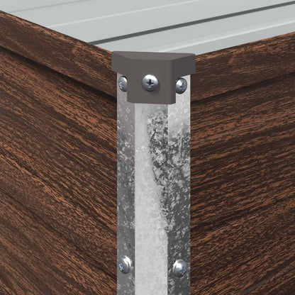 Verhoogd Tuinbed Zwart 240 x 80 x 55 cm koudgewalst staal