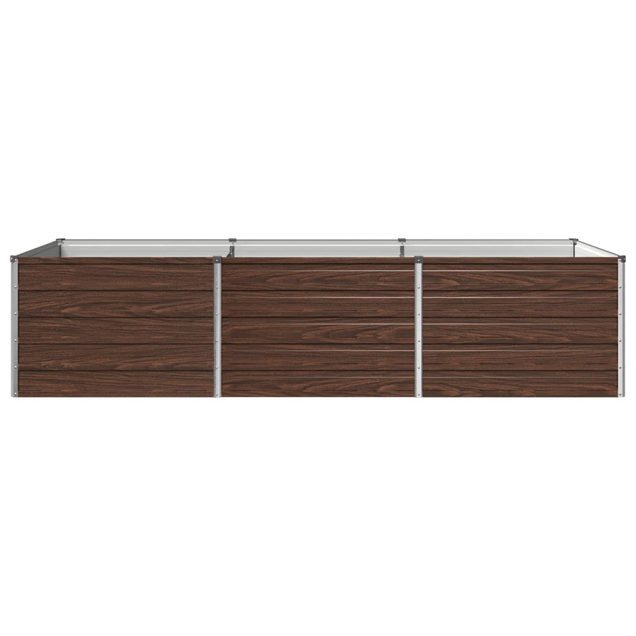 Verhoogd Tuinbed Zwart 240 x 80 x 55 cm koudgewalst staal