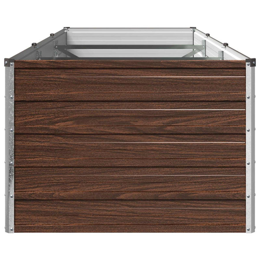 Verhoogd Tuinbed Zwart 240 x 80 x 55 cm koudgewalst staal