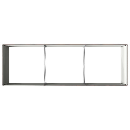Verhoogd Tuinbed Zwart 240 x 80 x 55 cm koudgewalst staal
