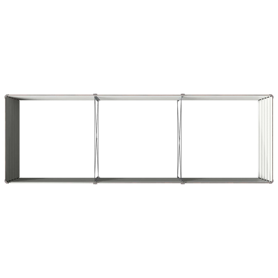 Verhoogd Tuinbed Zwart 240 x 80 x 55 cm koudgewalst staal