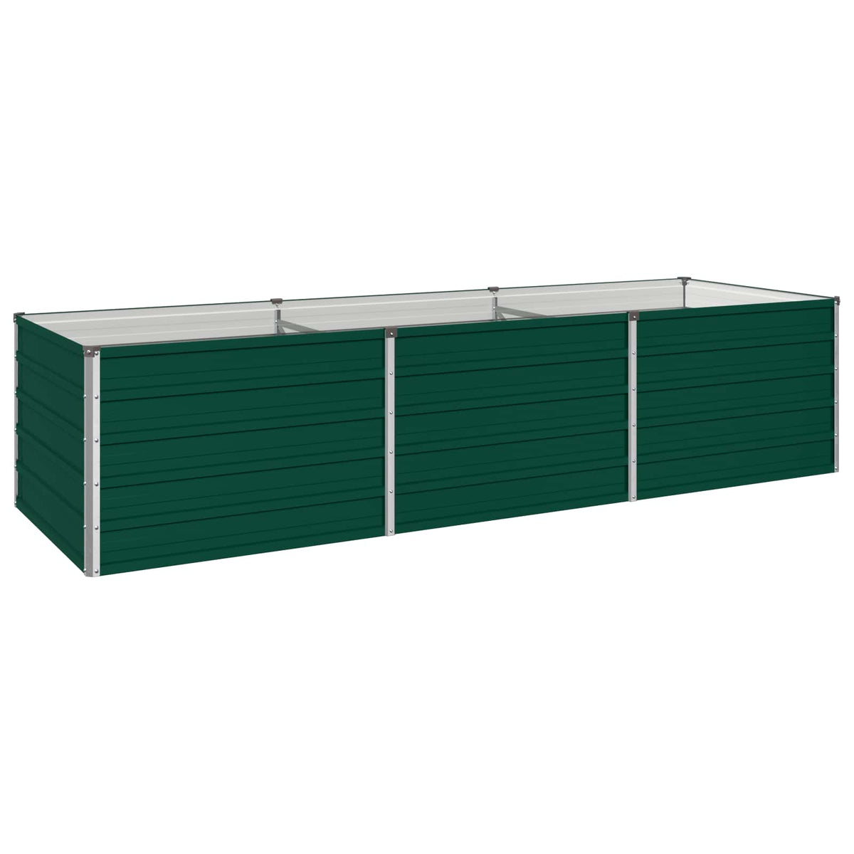 Verhoogd Tuinbed Groen 240 x 80 x 55 cm koudgewalst stalen