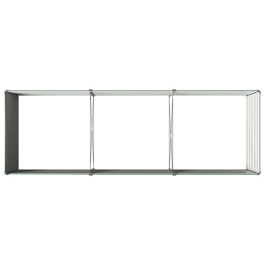 Verhoogd Tuinbed Groen 240 x 80 x 55 cm koudgewalst stalen