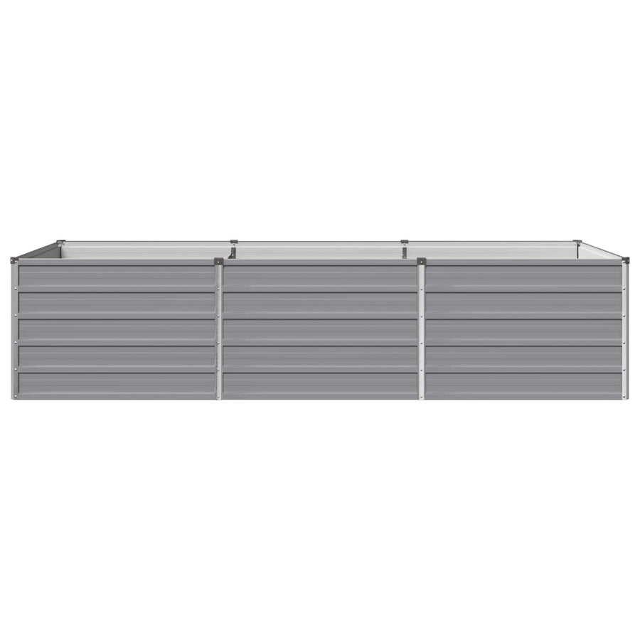 Verhoogd Tuinbed Grijs 240 x 80 x 55 cm koudgewalst staal