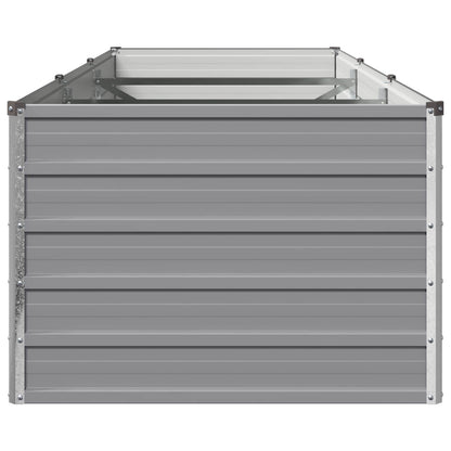 Verhoogd Tuinbed Grijs 240 x 80 x 55 cm koudgewalst staal