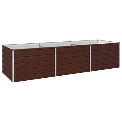 Verhoogd Tuinbed Bruin 240 x 80 x 55 cm koudgewalst staal