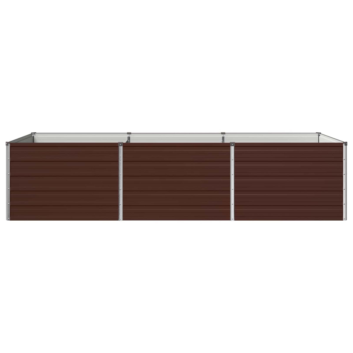 Verhoogd Tuinbed Bruin 240 x 80 x 55 cm koudgewalst staal