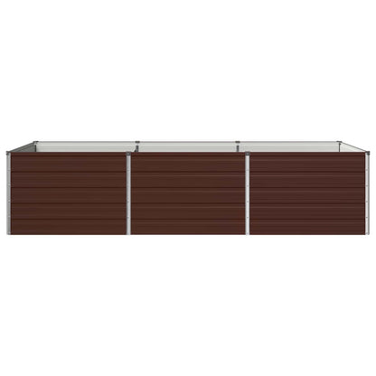 Verhoogd Tuinbed Bruin 240 x 80 x 55 cm koudgewalst staal