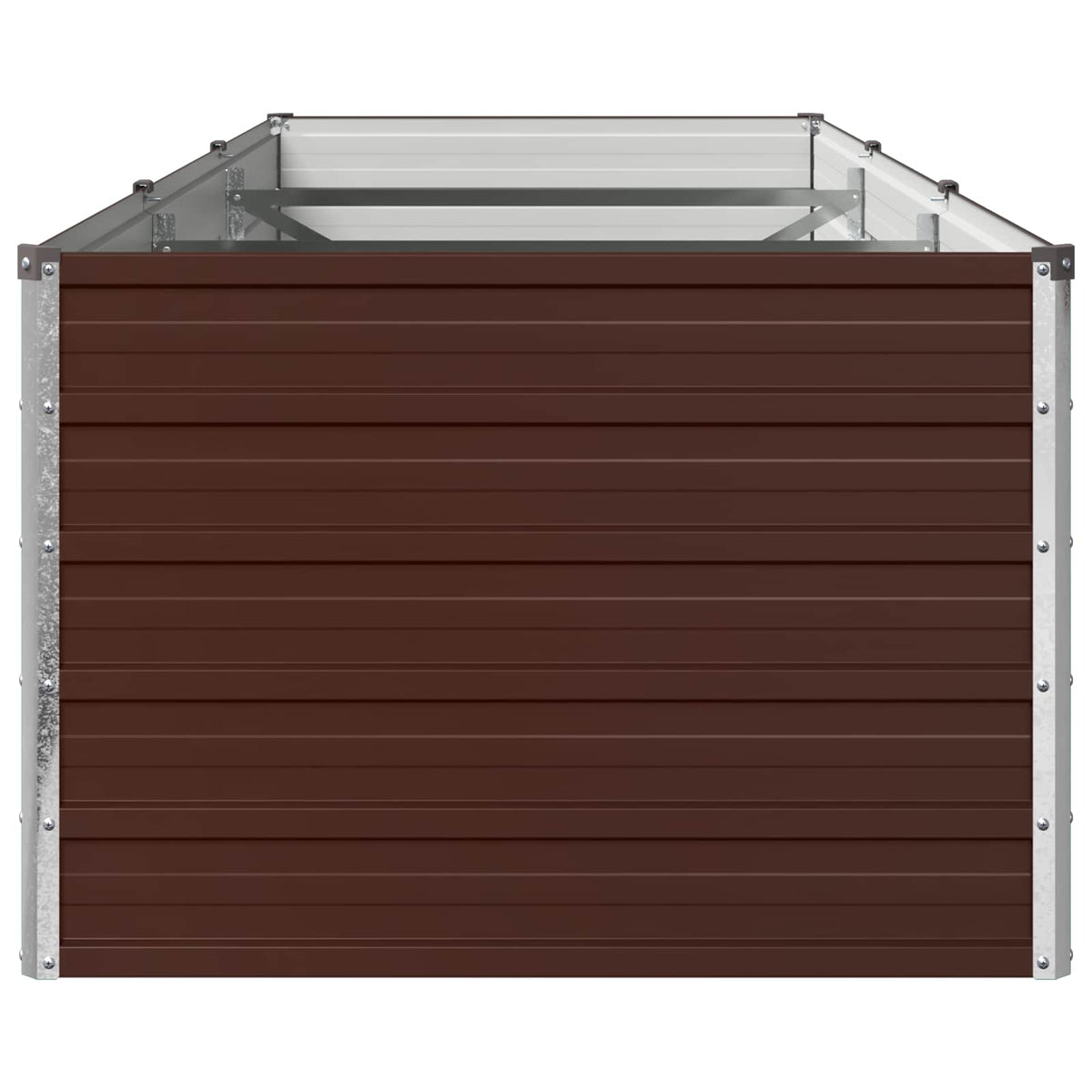 Verhoogd Tuinbed Bruin 240 x 80 x 55 cm koudgewalst staal
