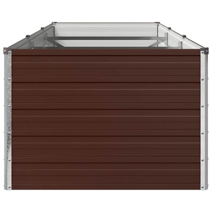 Verhoogd Tuinbed Bruin 240 x 80 x 55 cm koudgewalst staal