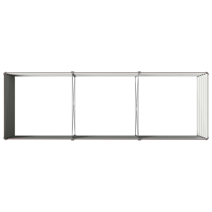 Verhoogd Tuinbed Bruin 240 x 80 x 55 cm koudgewalst staal