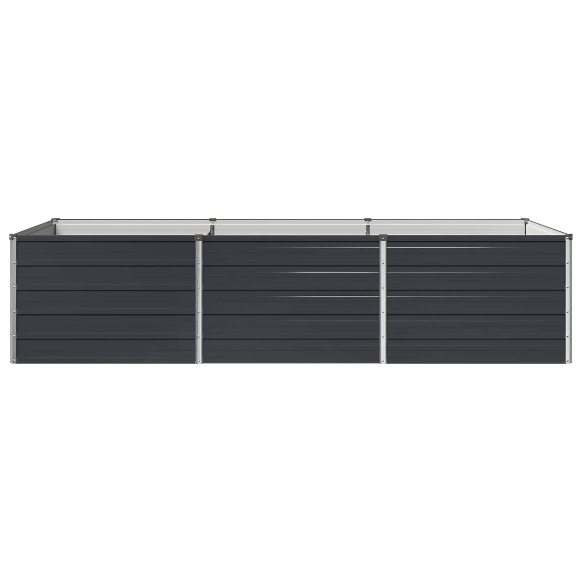 Verhoogd Tuinbed Antracietkleurig 240 x 80 x 55 cm