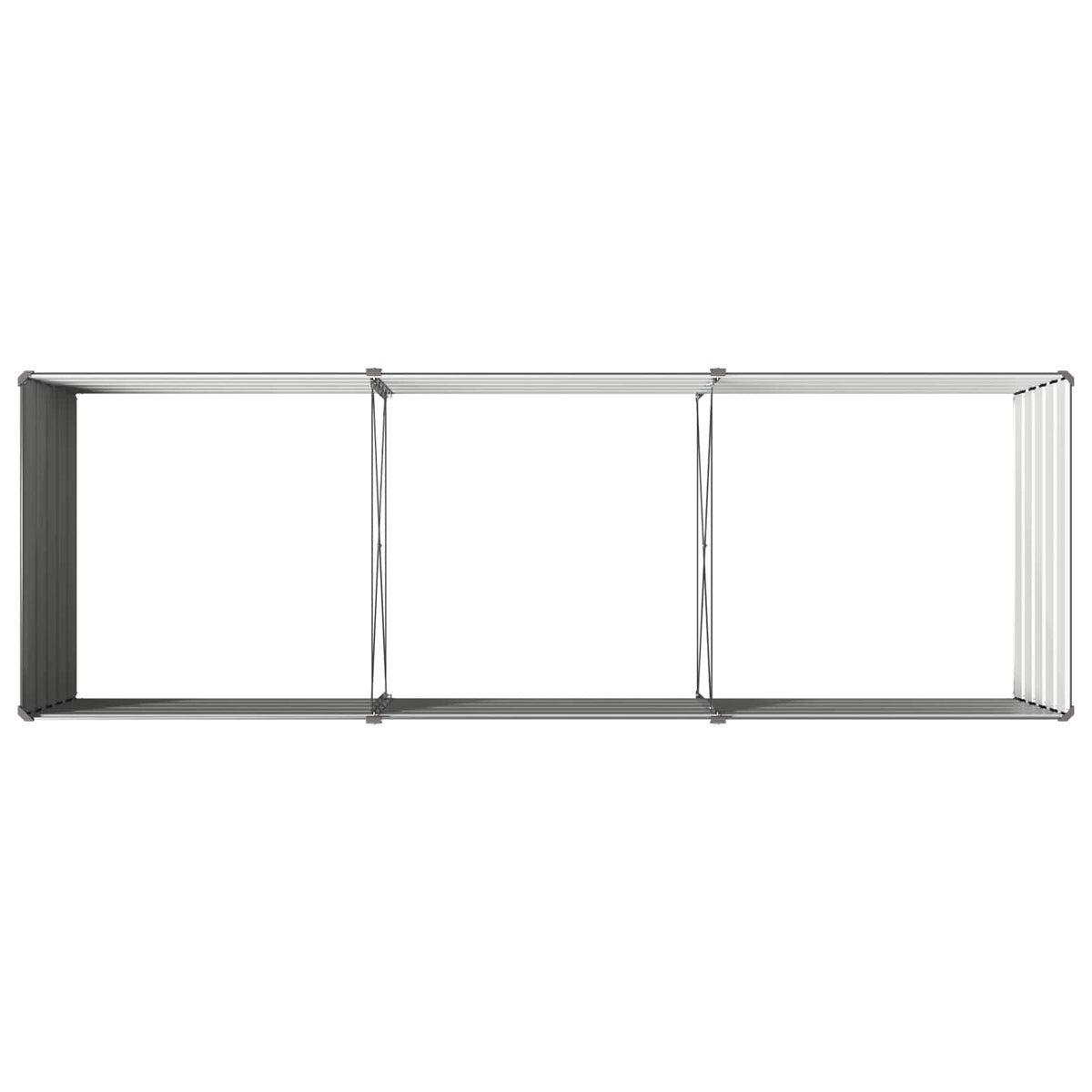Verhoogd Tuinbed Antracietkleurig 240 x 80 x 55 cm