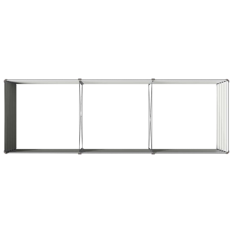 Verhoogd Tuinbed Antracietkleurig 240 x 80 x 55 cm