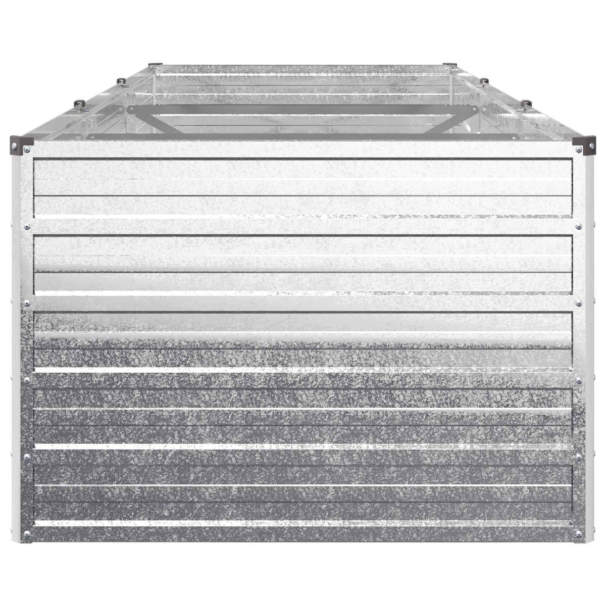 Verhoogd Tuinbed Zilverkleurig 240 x 80 x 55 cm gegalvaniseerd
