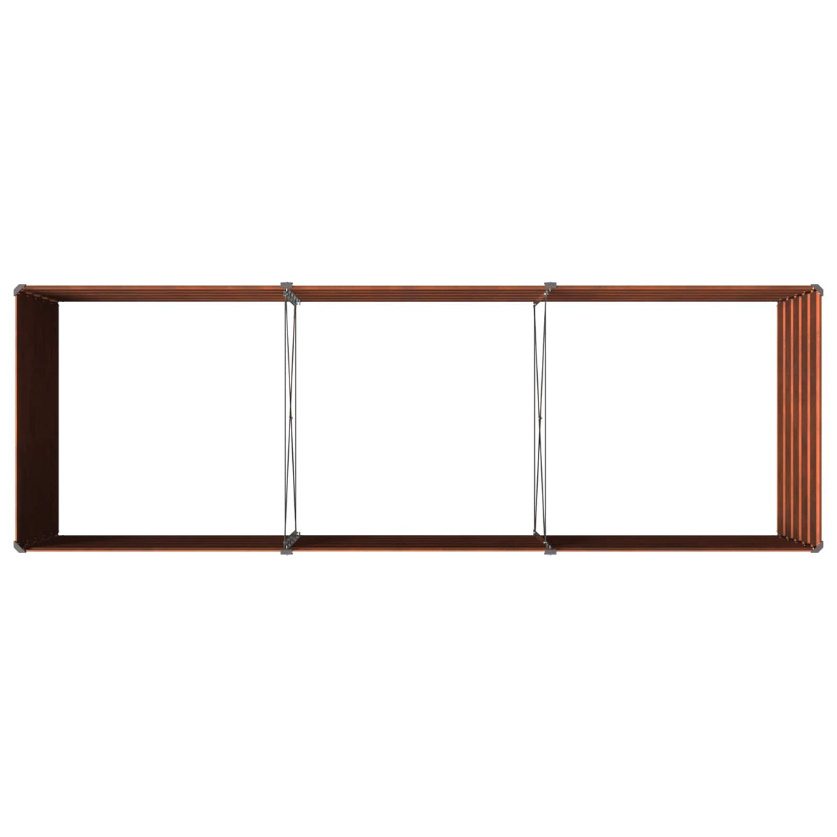 Verhoogd Tuinbed Roestig 240 x 80 x 55 cm corton