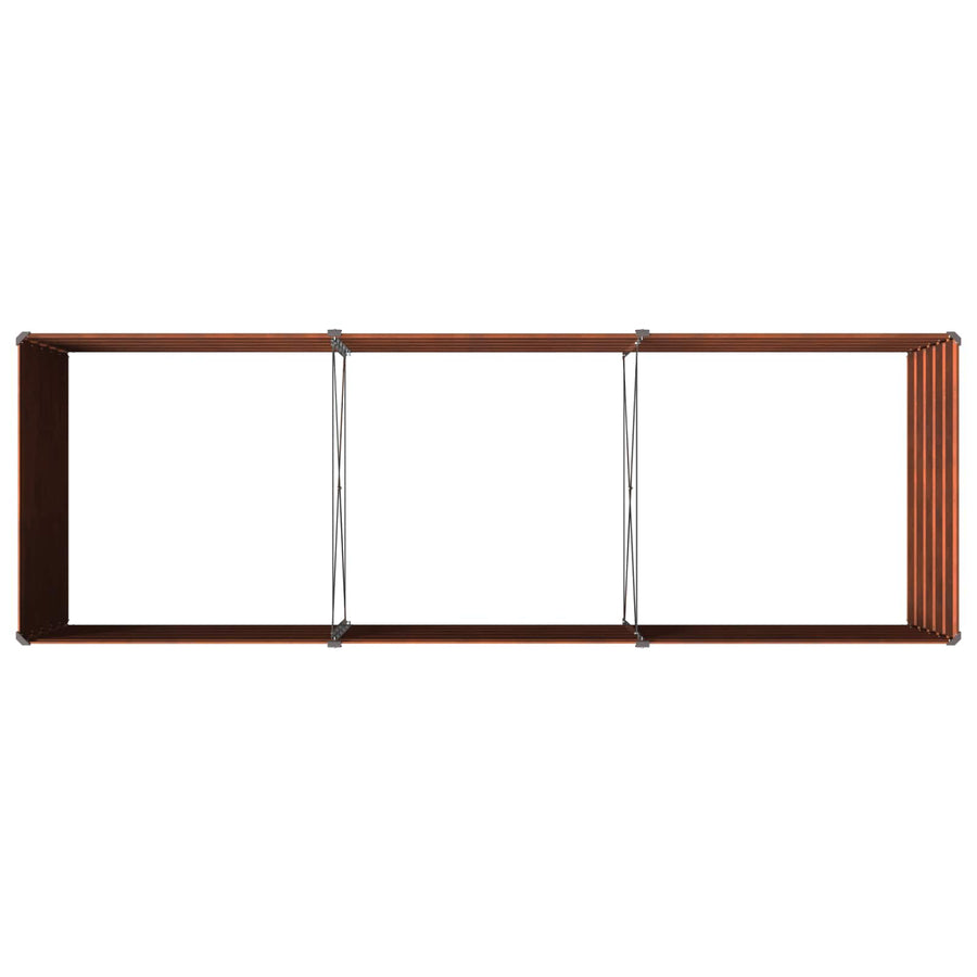 Verhoogd Tuinbed Roestig 240 x 80 x 55 cm corton