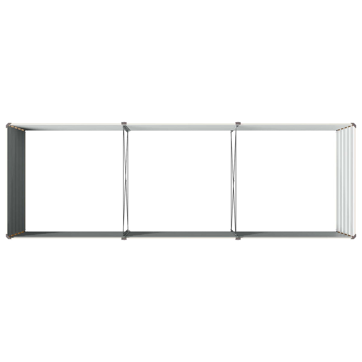 Verhoogd Tuinbed Ivoor 240 x 80 x 55 cm koudgewalst staal