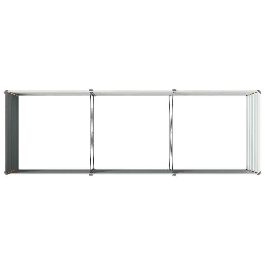 Verhoogd Tuinbed Ivoor 240 x 80 x 55 cm koudgewalst staal