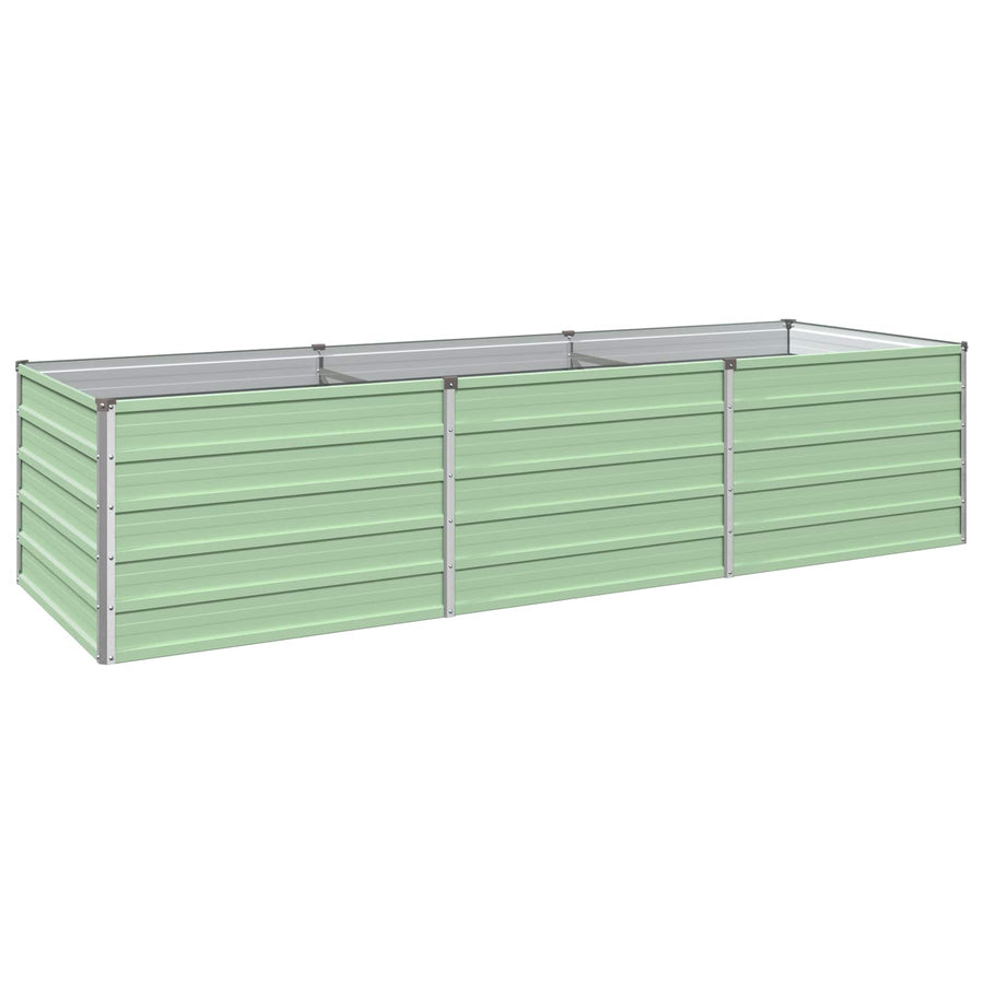 Verhoogd Tuinbed Pastelgroen 240 x 80 x 55 cm koudgewalst staal