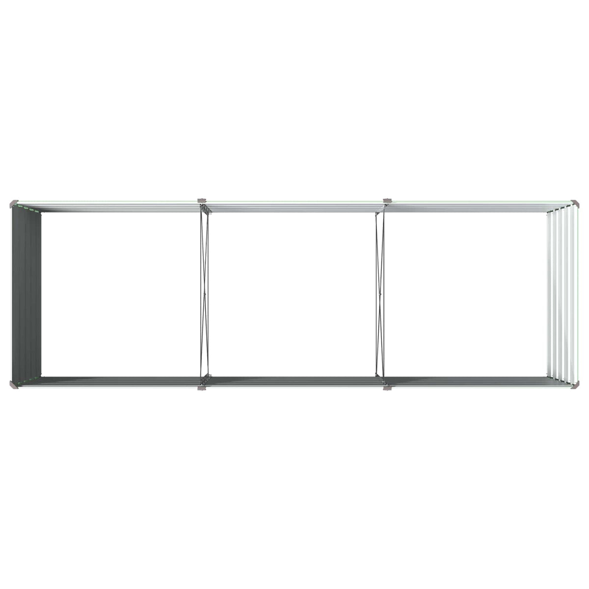 Verhoogd Tuinbed Pastelgroen 240 x 80 x 55 cm koudgewalst staal