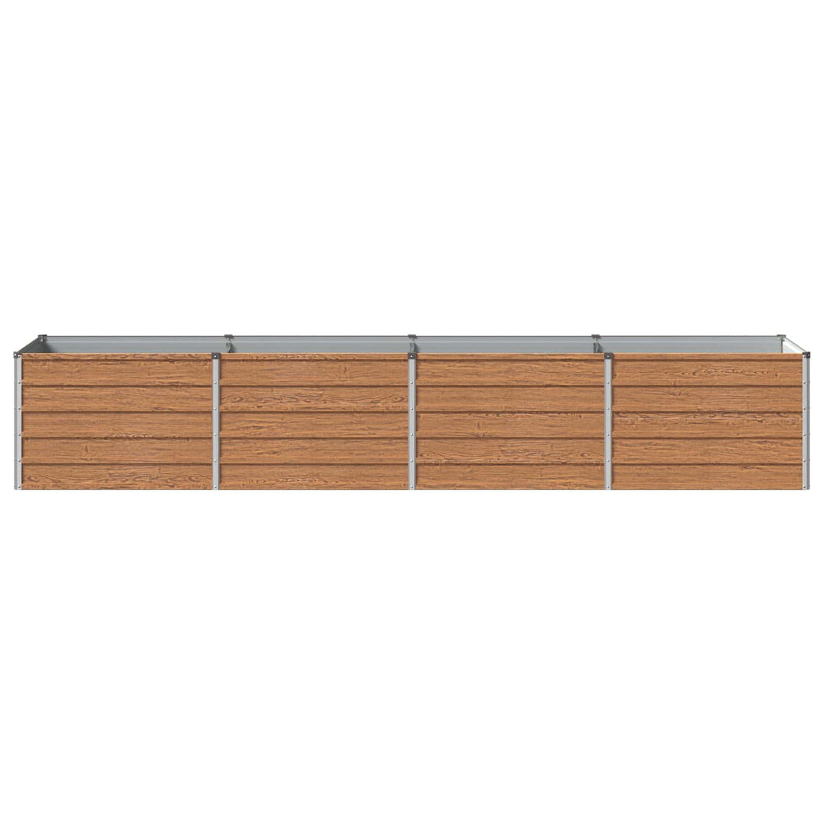 Verhoogd Tuinbed Houtbruin 320 x 80 x 55 cm koudgewalst staal