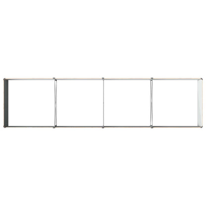 Verhoogd Tuinbed Houtbruin 320 x 80 x 55 cm koudgewalst staal