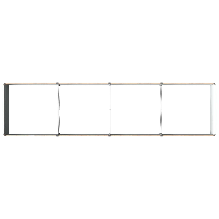 Verhoogd Tuinbed Houtbruin 320 x 80 x 55 cm koudgewalst staal